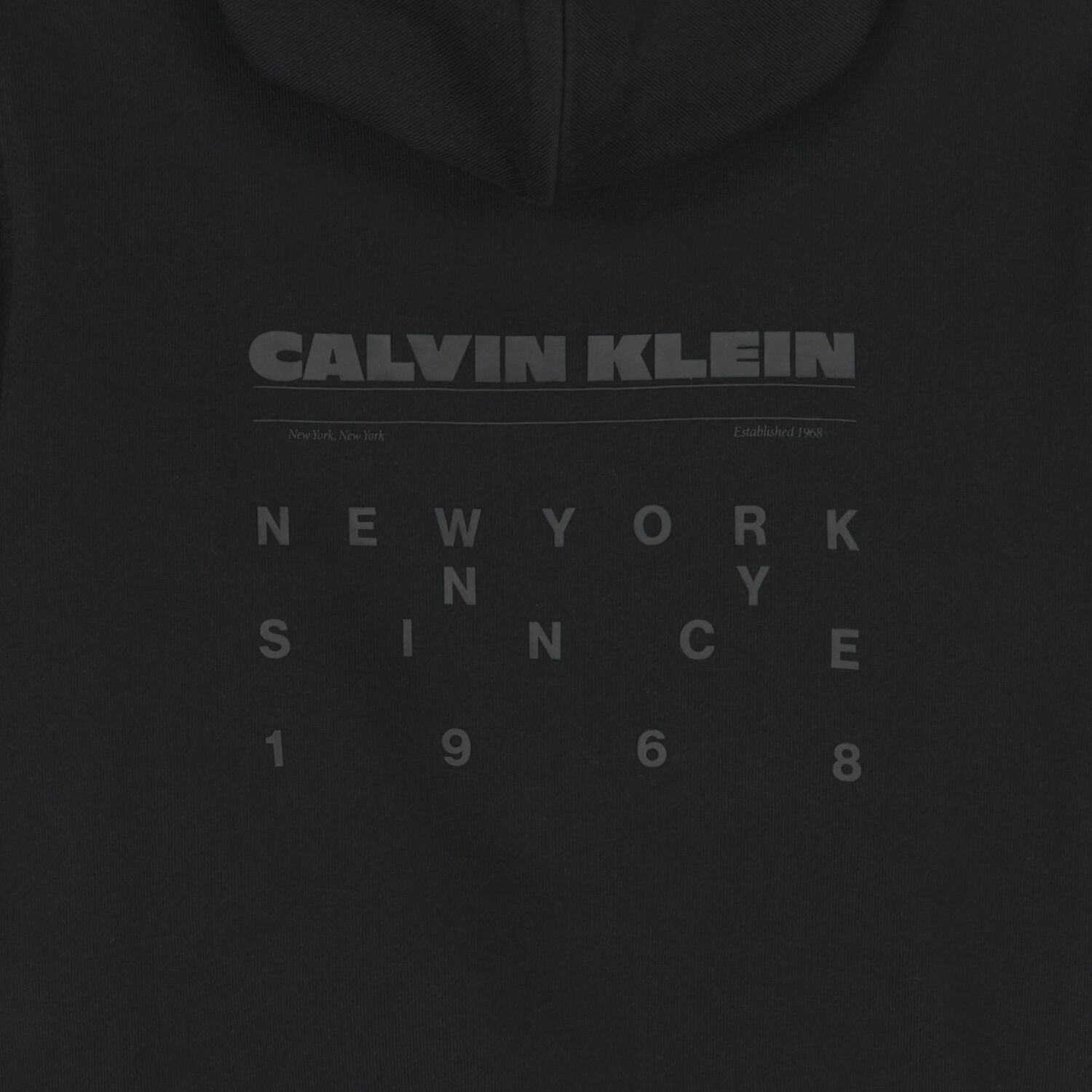 Boys Black Logo Hooded Top, 1, hi-res