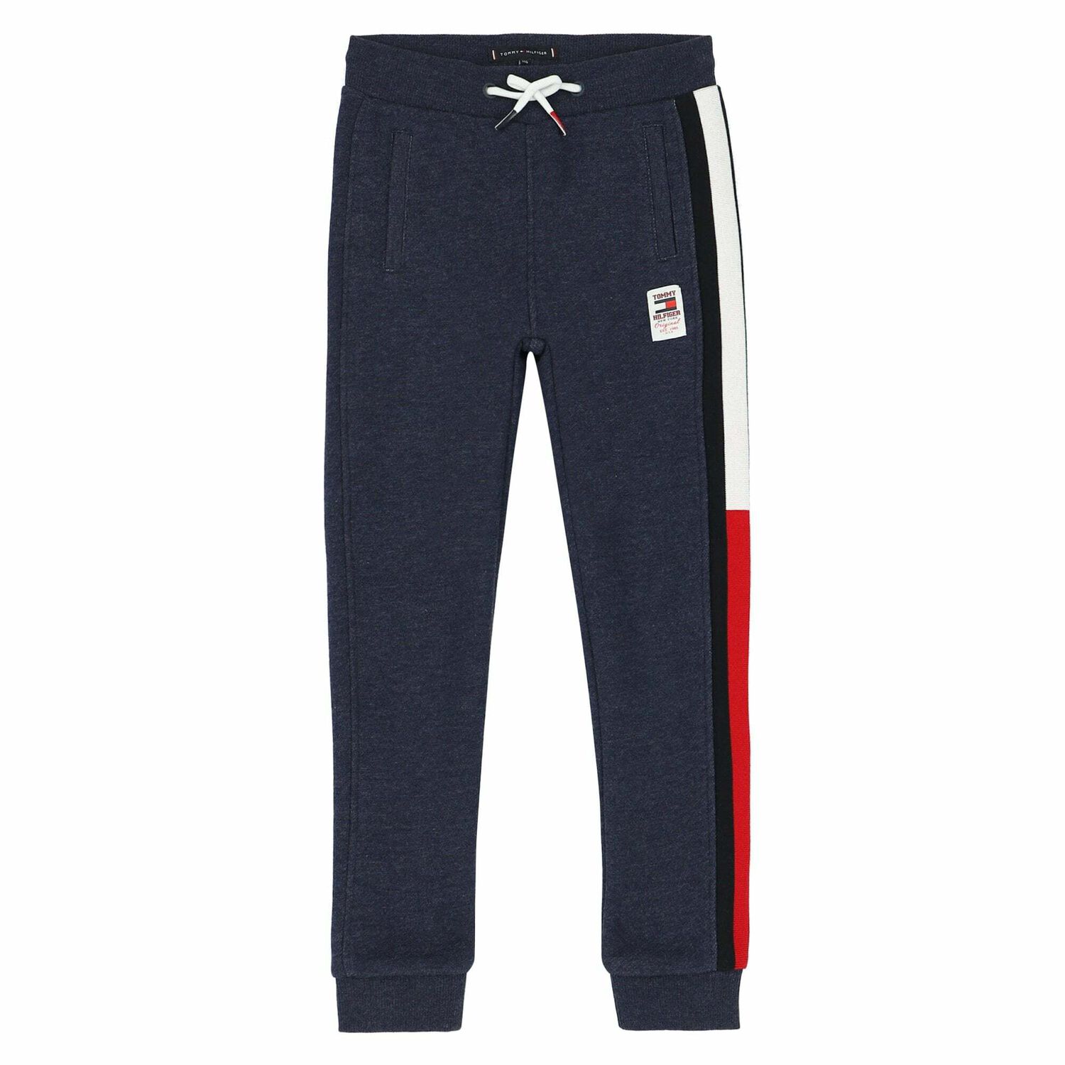 Boys Navy Cotton Joggers, 2, hi-res image number null