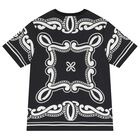 Boys Black Logo Bandana T-Shirt, 1, hi-res