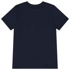 Boys Navy Blue Logo T-Shirt, 2, hi-res