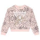 Girls Pink Logo Sweatshirt, 1, hi-res