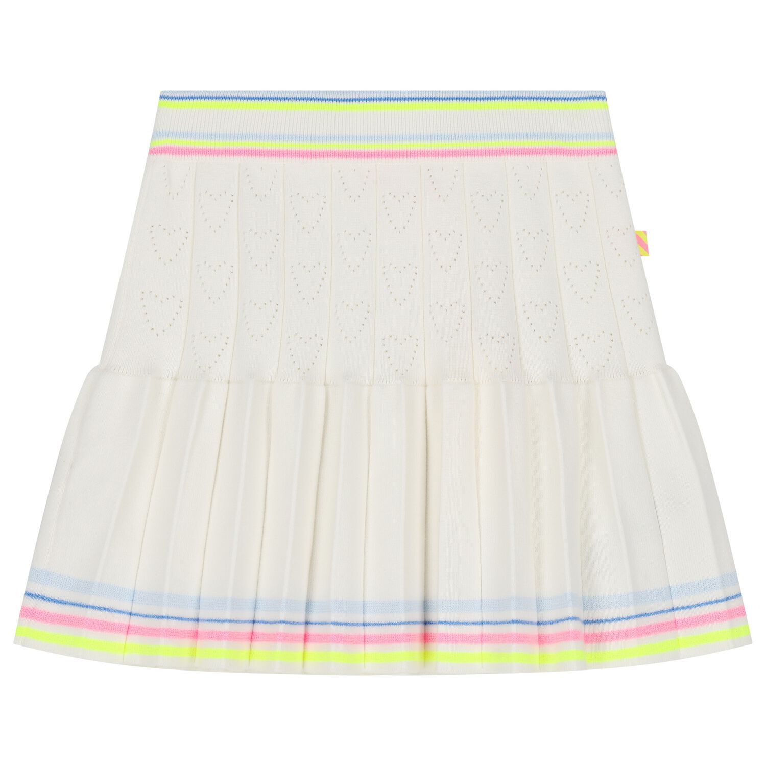Girls Ivory Pleated Skirt, 1, hi-res image number null