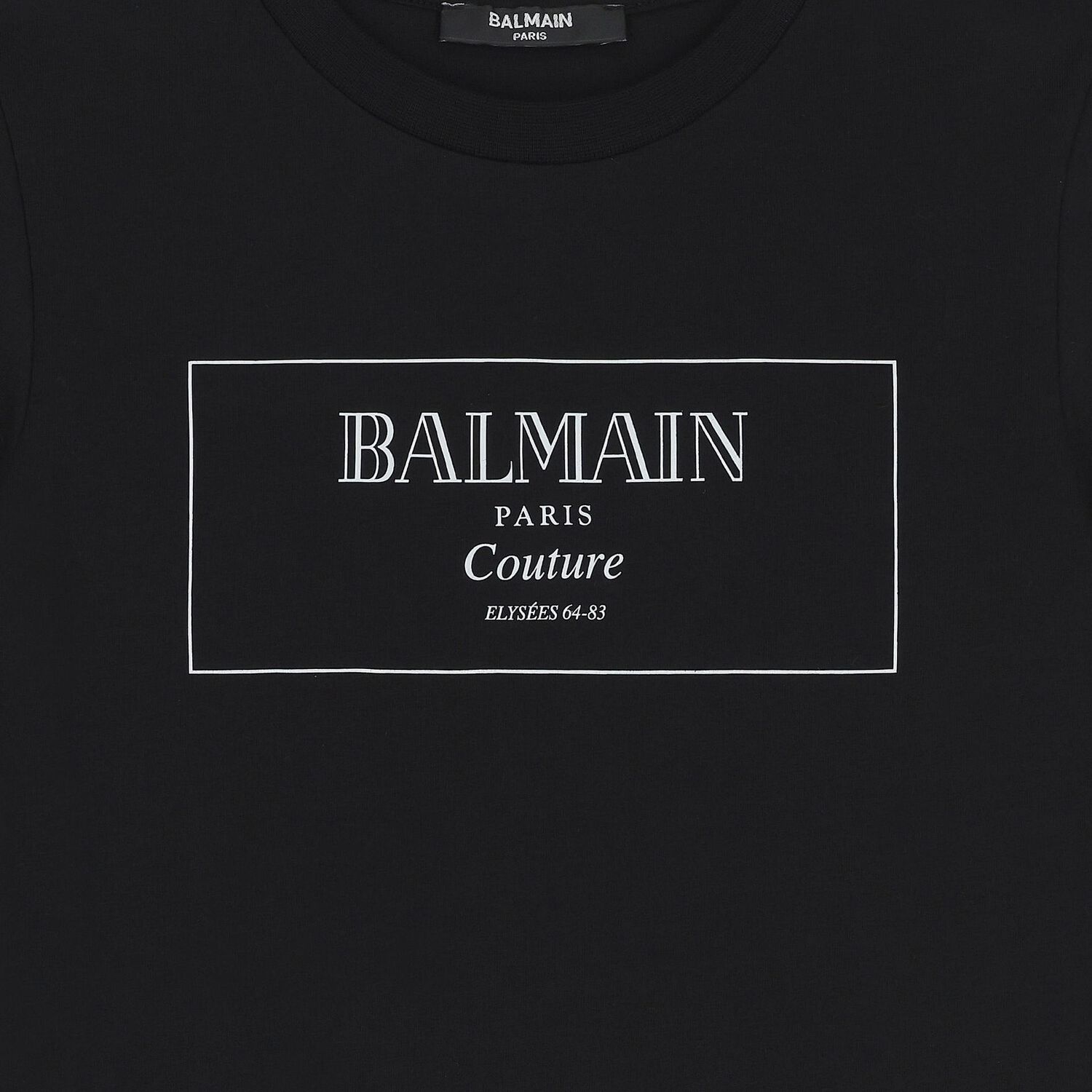 Girls Black Logo Dress, 1, hi-res