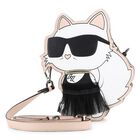 Girls White Choupette Handbag ( 21cm ), 1, hi-res