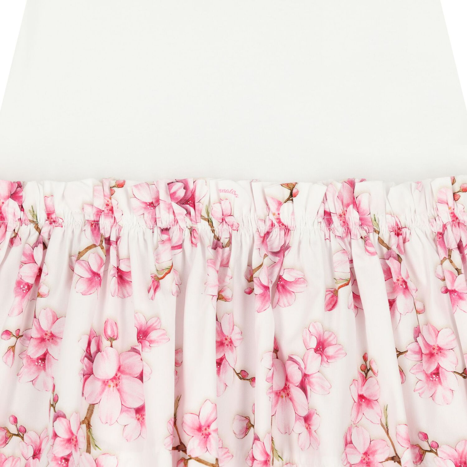 Girls White & Pink Cherry Blossom Dress, 1, hi-res image number null