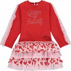 Girls Red & Pink Dress, 1, hi-res