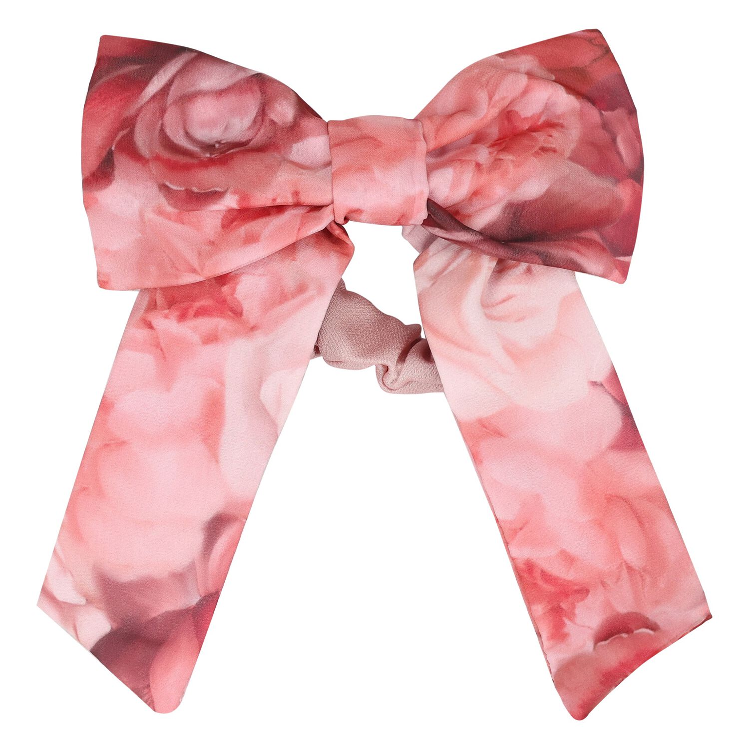Girls Pink Bow Scrunchie, 1, hi-res image number null