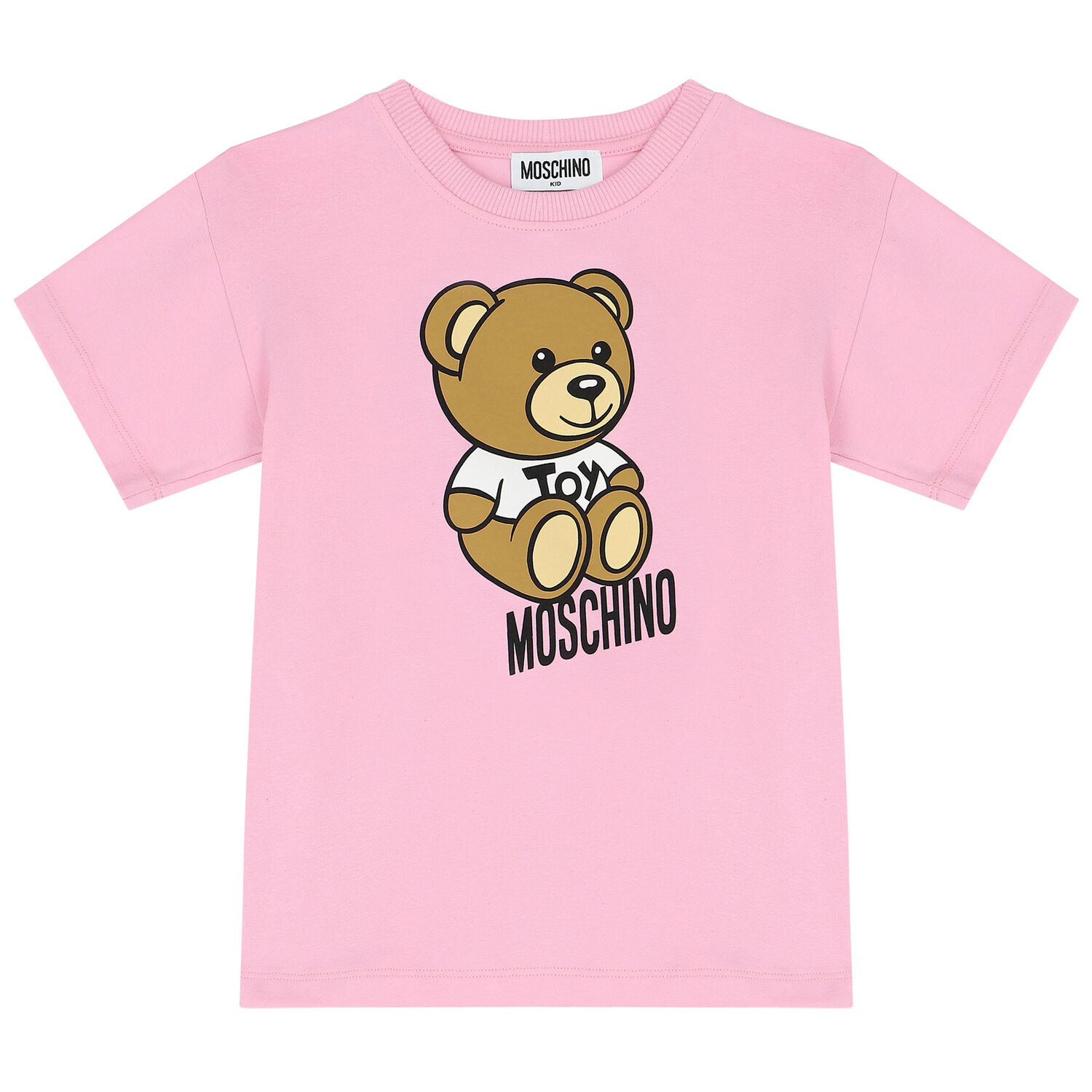 Pink Teddy Bear Logo T-Shirt, 6, hi-res
