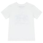 Boys White Logo T-Shirt, 1, hi-res