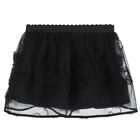 Younger Girls Black Tulle Skirt, 1, hi-res