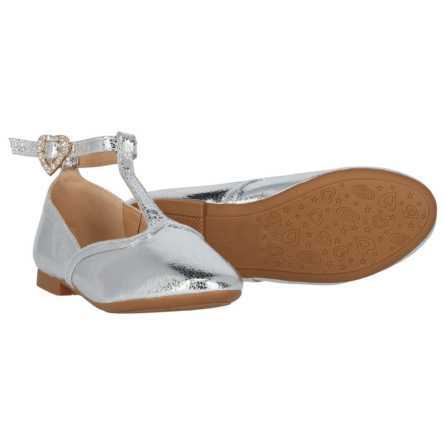 Girls Silver Shoes, 2, hi-res