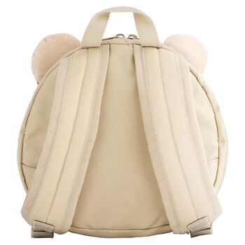 Girls Beige Teddy Bear Backpack ( 26 CM )