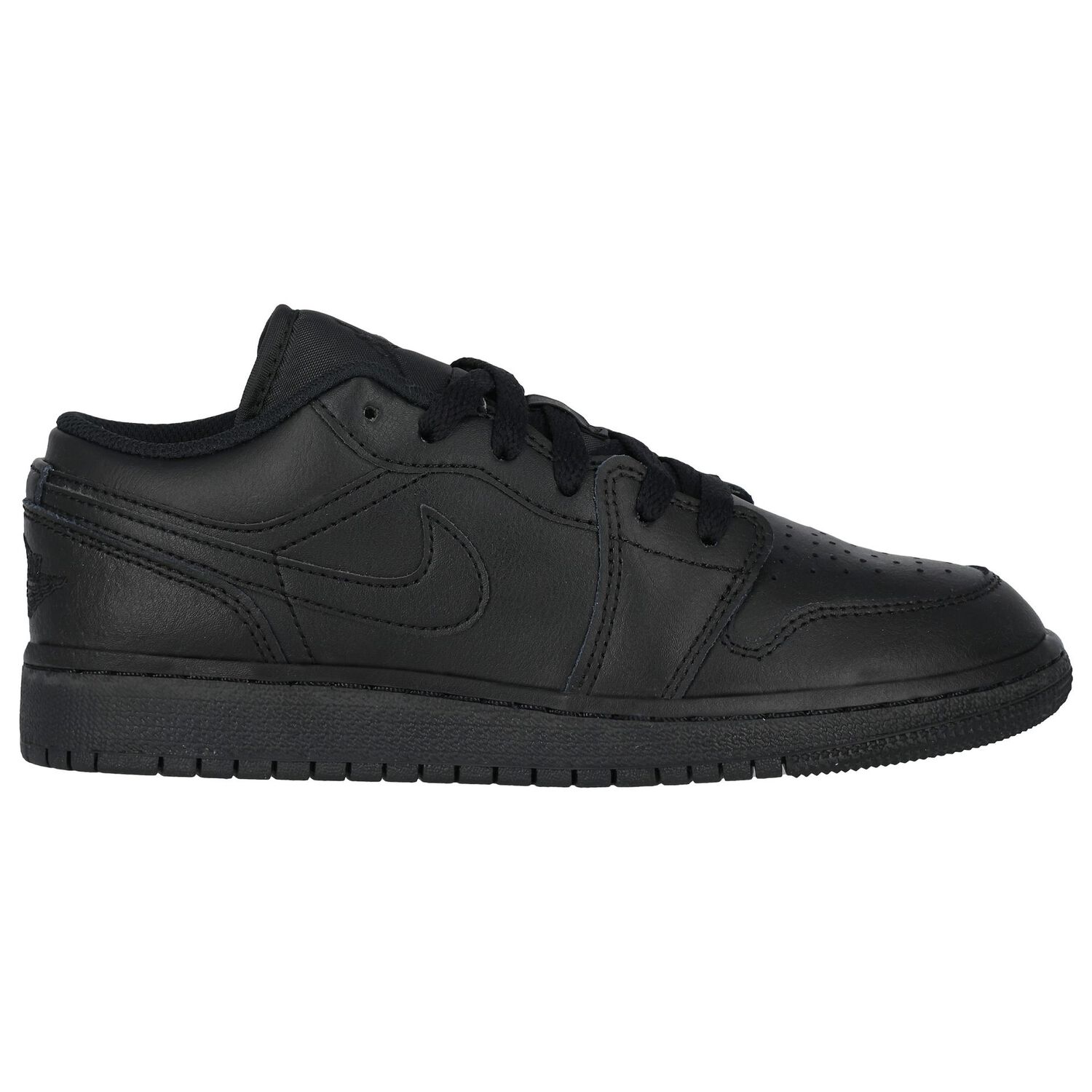 Black Air Jordan 1 Low Trainers, 1, hi-res image number null