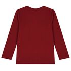 Boys Burgundy Logo Pyjamas, 1, hi-res
