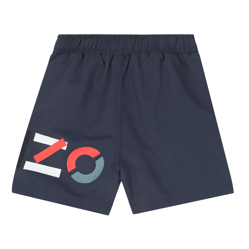 Boys Grey Logo Swim Shorts, 1, hi-res image number null