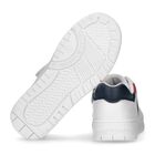 Boys White Logo Trainers, 1, hi-res