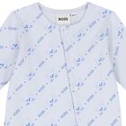 Baby Boys Blue Logo Romper Gift Set, 1, hi-res