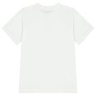 Boys White Logo T-Shirt, 1, hi-res