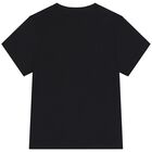 Boys Black Logo T-Shirt , 1, hi-res