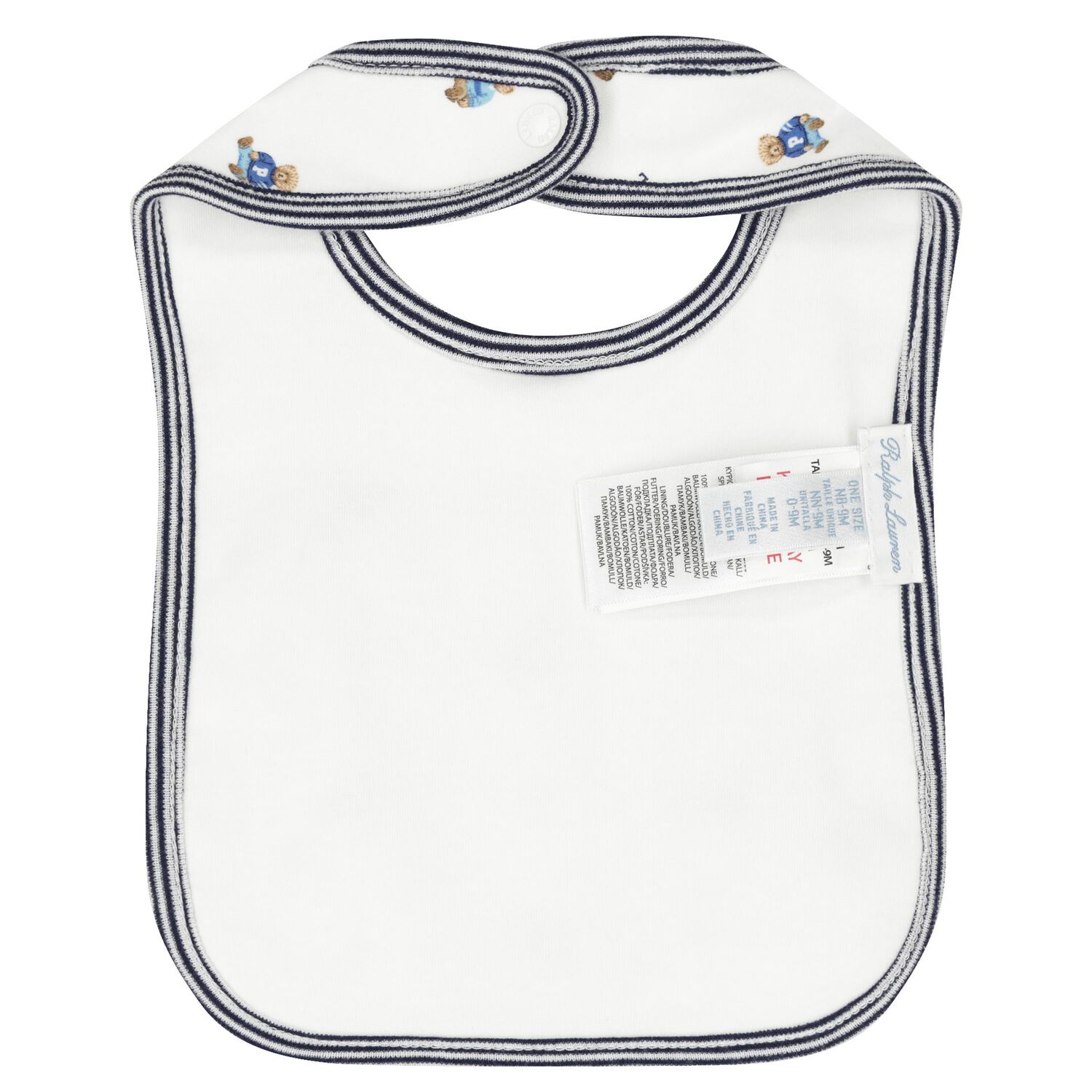 Baby Boys White & Navy Blue Logo Babygrow Gift Set, 1, hi-res