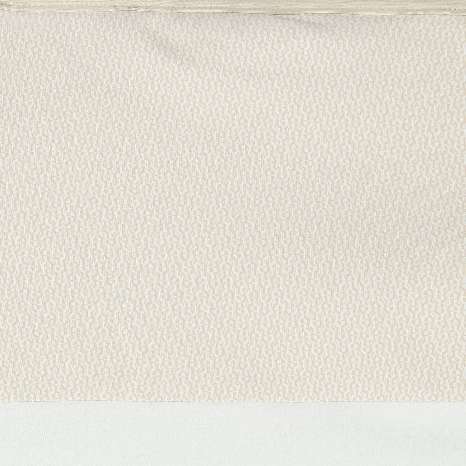 White & Beige Teddy Bear Logo Baby Blanket, 1, hi-res image number null
