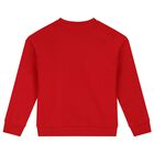 Girls Red Embellished Logo Sweatshirt, 2, hi-res