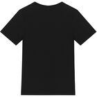 Boys Black Logo T-Shirt, 1, hi-res