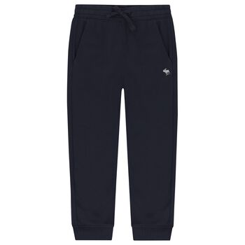 Boys Navy Blue Logo Joggers