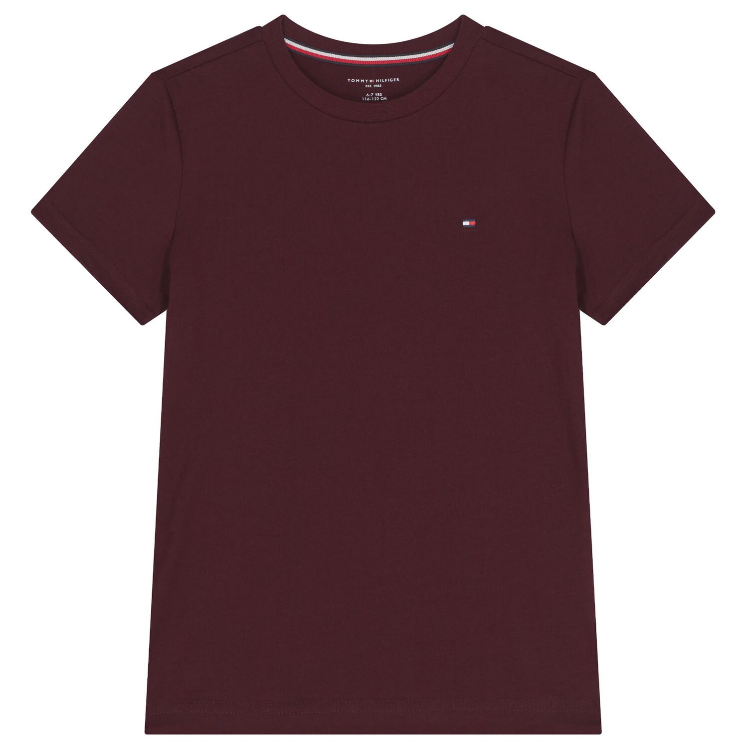 Boys Burgundy & White Cotton Logo T-Shirts ( 2-Pack ), 3, hi-res