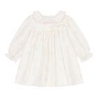Baby Girls Ivory & Pink Dress, 1, hi-res