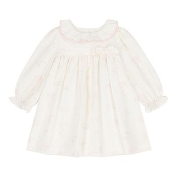 Baby Girls Ivory & Pink Dress