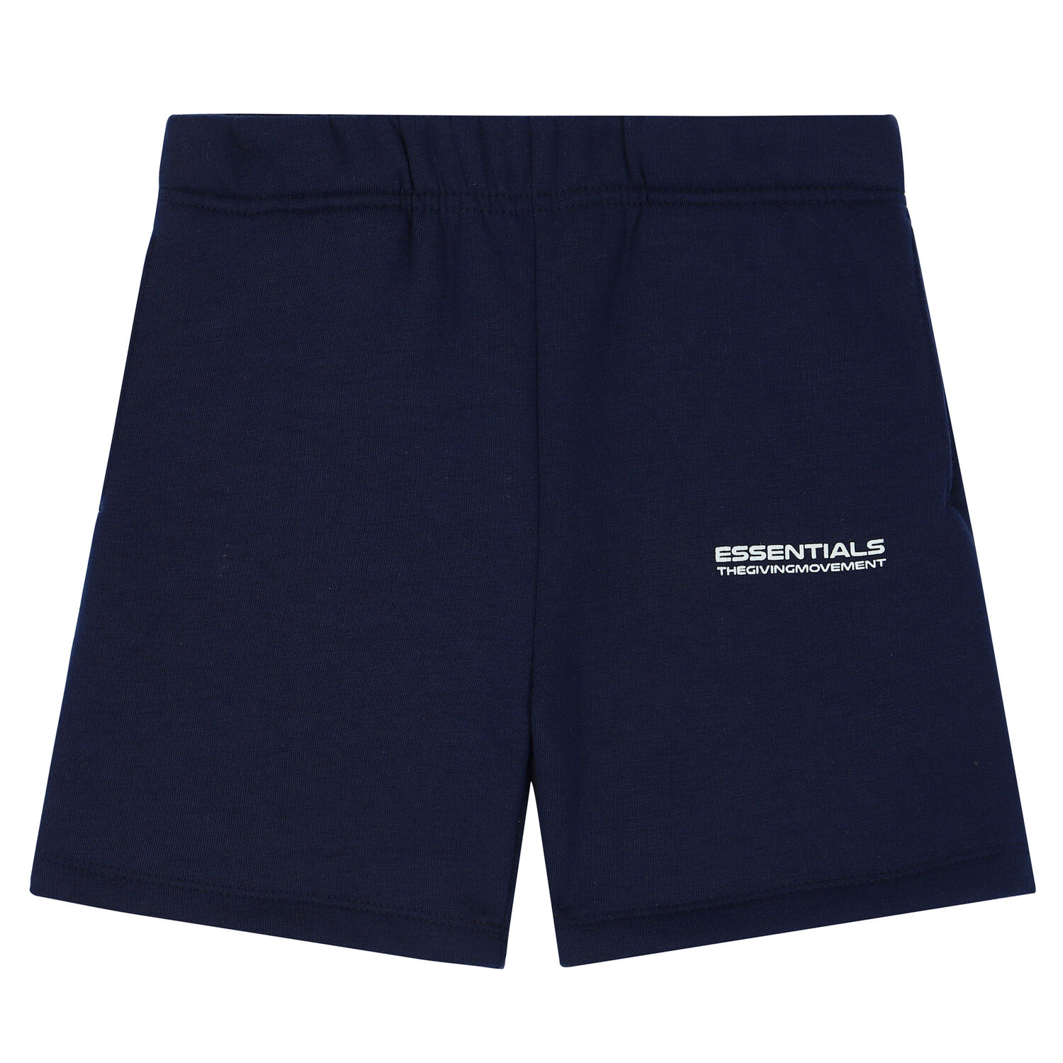 Navy Logo Shorts, 1, hi-res