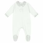 Baby Boys Blue Logo Babygrow, 3, hi-res