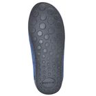 Younger Boys Blue Suede Leather Moccasins, 3, hi-res