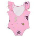 Younger Girls Pink Ice Cream & Candy Swimsuit, 1, hi-res