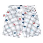 Younger Boys Blue & Ivory Shorts Set, 1, hi-res