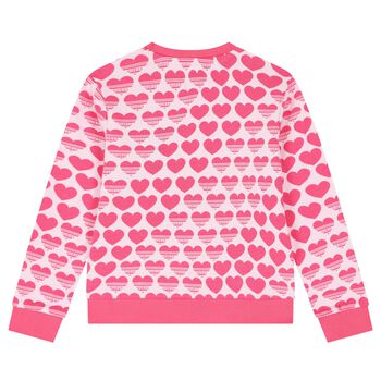 Girls Pink Logo Sweatshirt