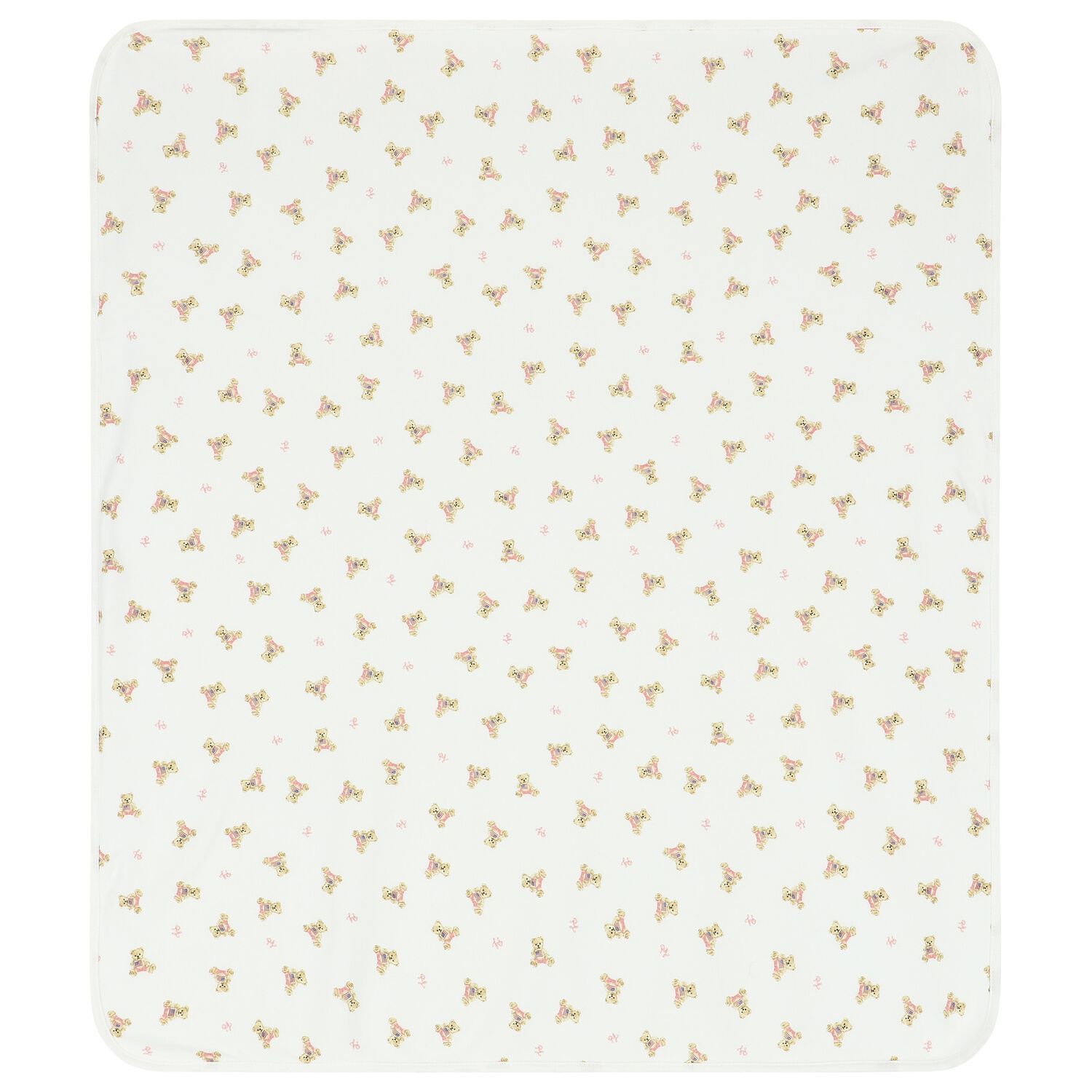 Baby Girls White Printed Blanket, 2, hi-res