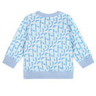 Younger Boys Blue Logo Sweatshirt, 1, hi-res
