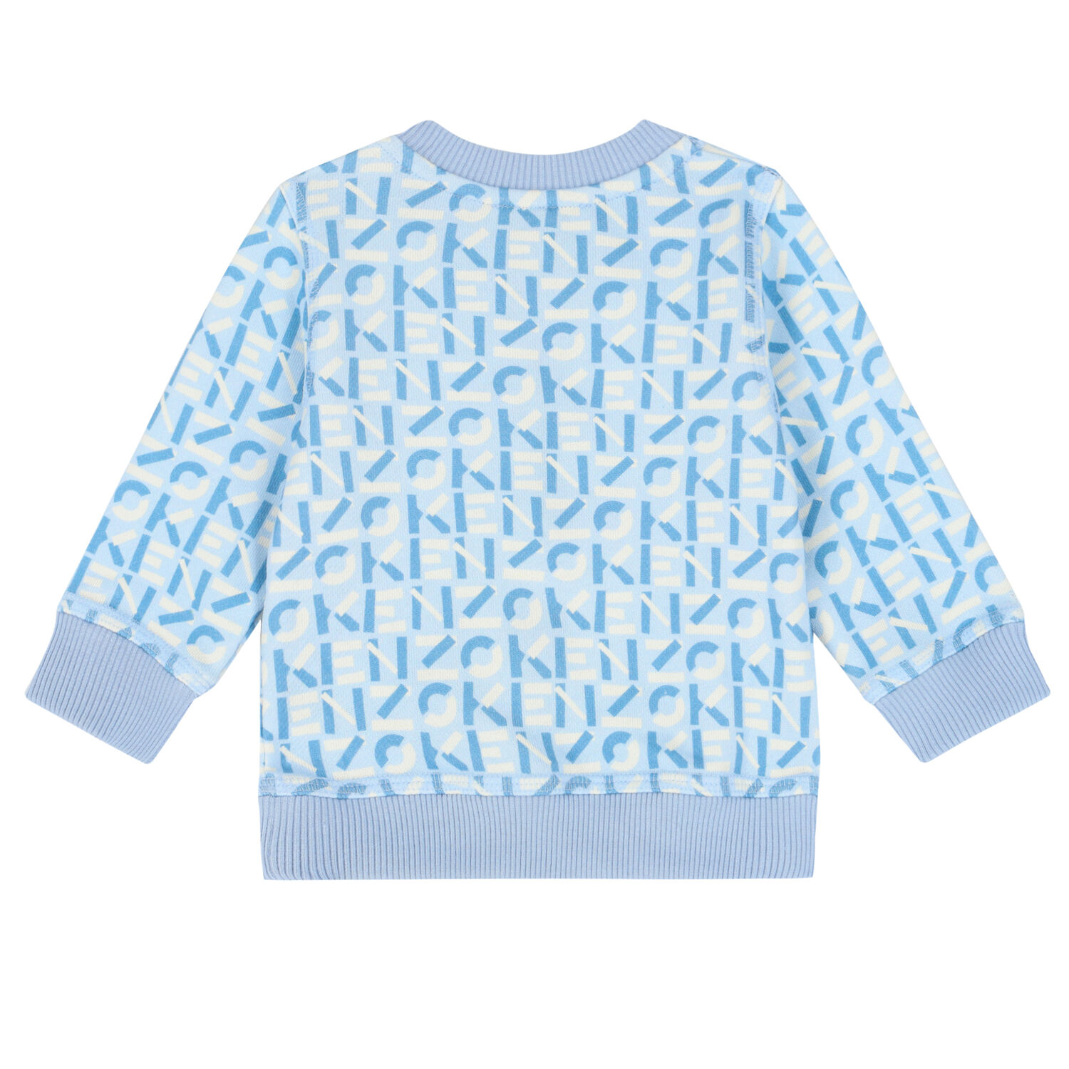 Younger Boys Blue Logo Sweatshirt, 1, hi-res
