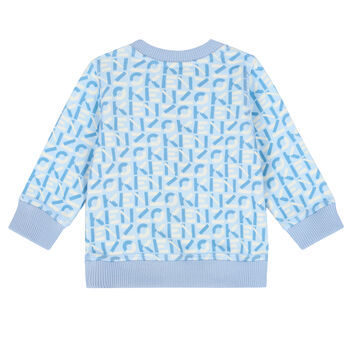 Younger Boys Blue Logo Sweatshirt