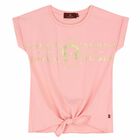 Girls Pink Logo T-Shirt, 2, hi-res
