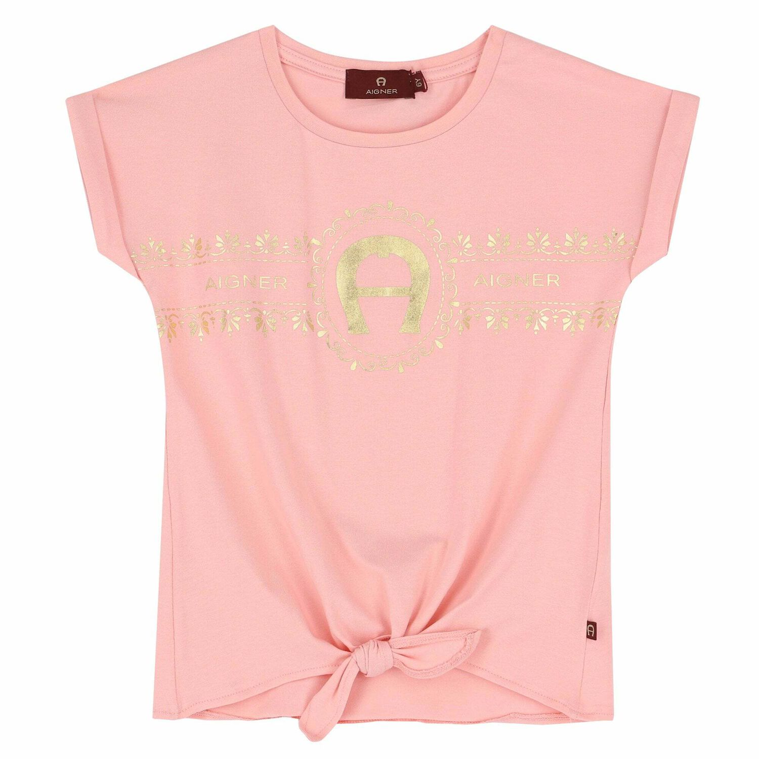 Girls Pink Logo T-Shirt, 2, hi-res