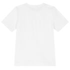 Boys White Logo T-Shirt, 2, hi-res