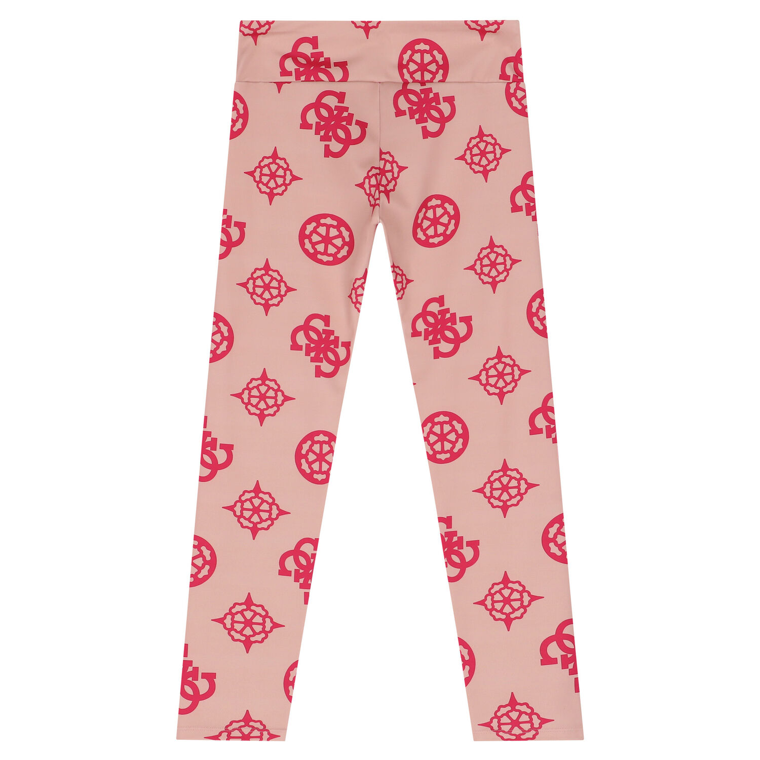 Girls Beige Logo Leggings, 1, hi-res image number null