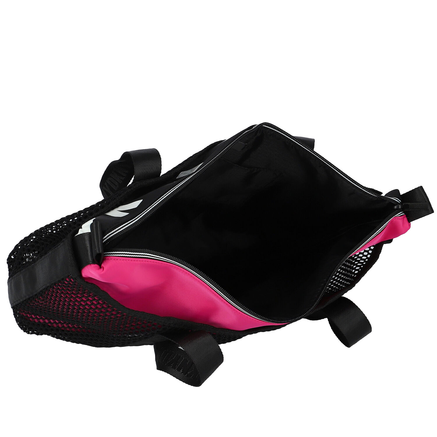 Girls Black & Pink Logo Tote Bag, 1, hi-res