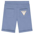 Boys Blue Graffiti Shorts Set, 1, hi-res