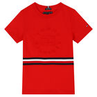 Boys Red Logo T-Shirt, 2, hi-res