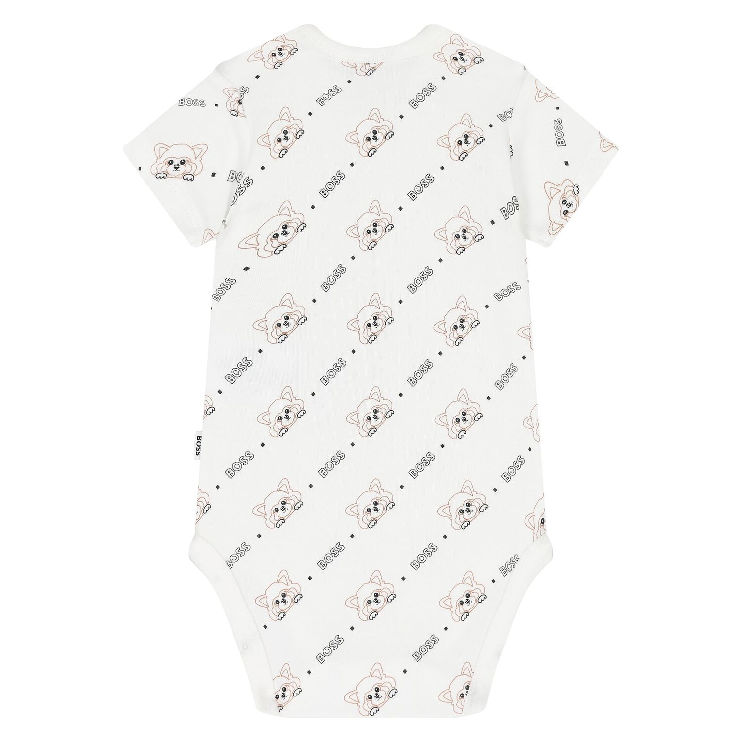 White Red Panda Logo Baby Bodysuit Gift Set, 1, hi-res