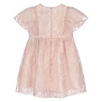 Younger Girls Pink Logo Dress
